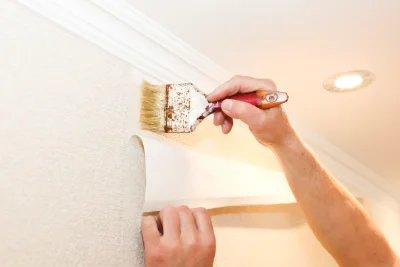 Pose de papier peint à Catillon-Fumechon — revêtements muraux et toiles de verre